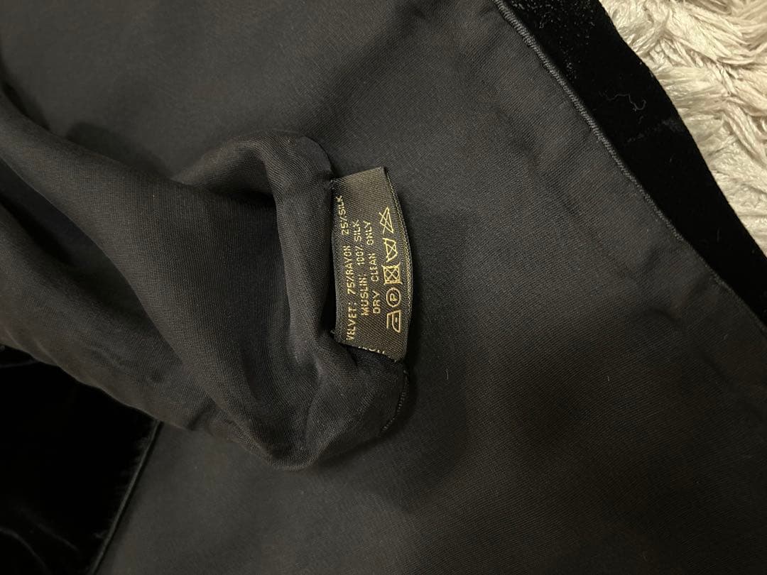 モノグラム　ヴェルベット　ストール　ブラック