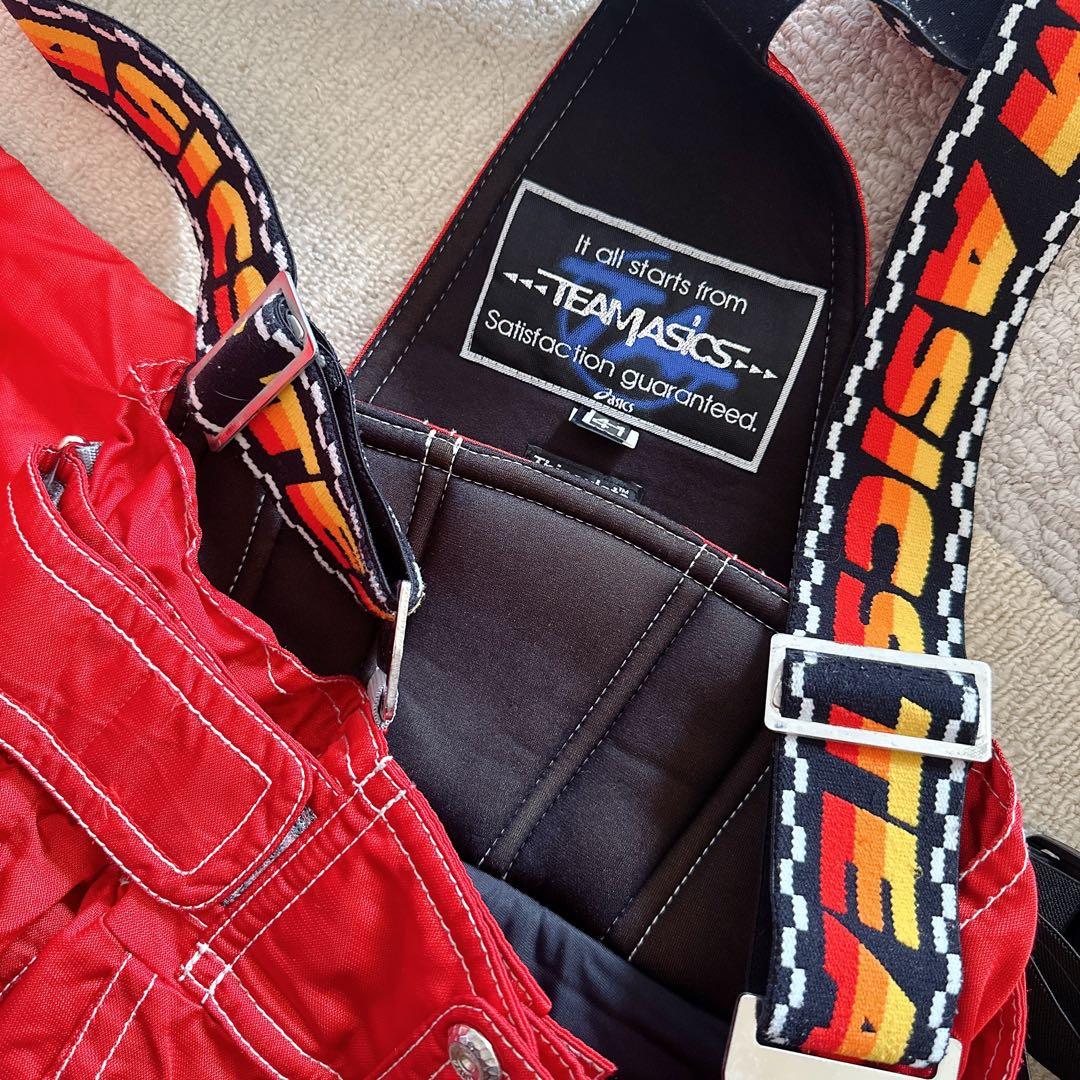 【チームアシックス】レトロ スキーウェア セットアップ (L) メンズ