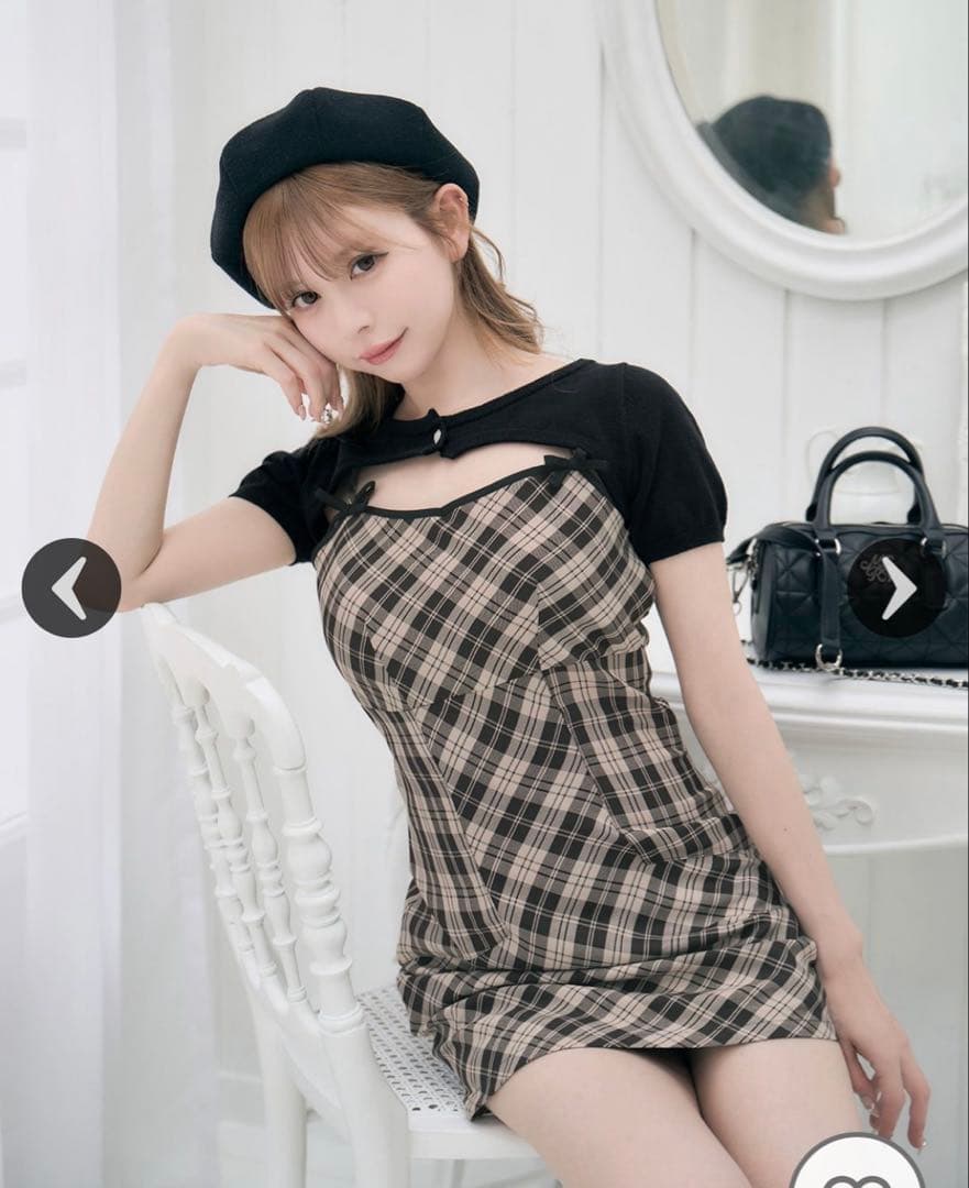 リボンキャミワンピアンサンブル ミシェルマカロン - メルカリ