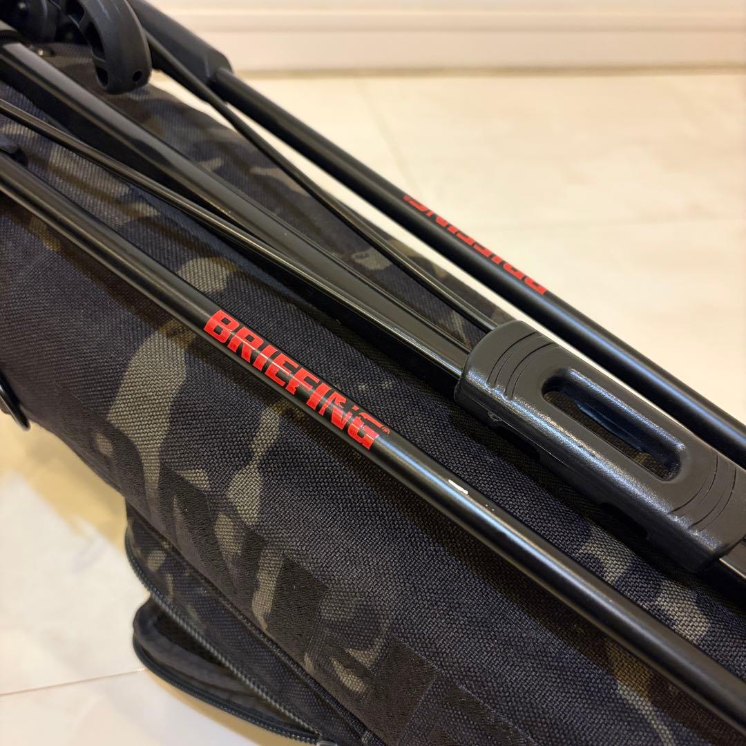 【まる】BRIEFING カモフラージュ セルフスタンドバッグ
