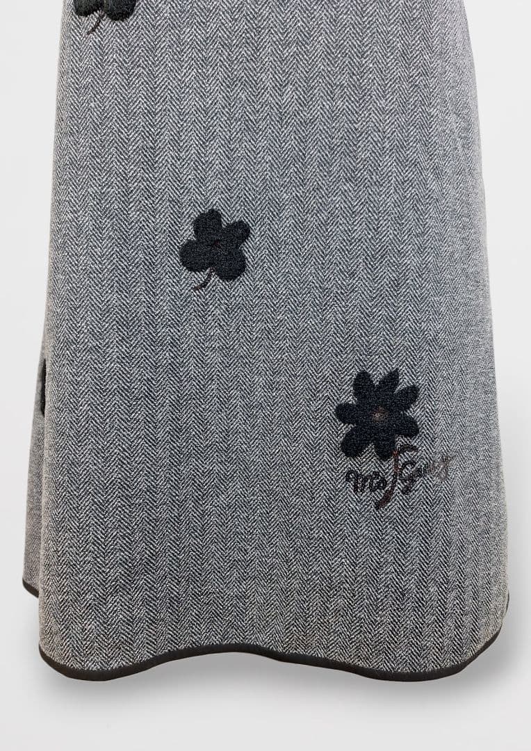 超美品 M's gracy コンフォートヘリンボーンワンピース