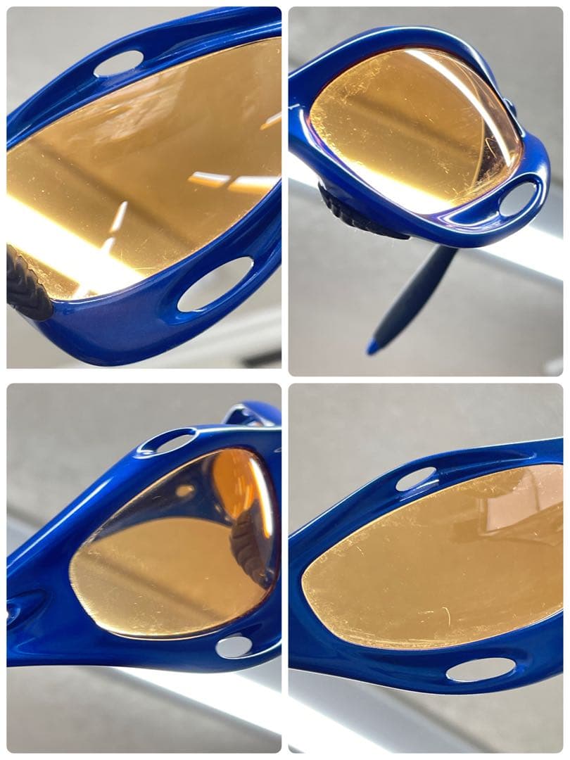 め*ろ様 稀少 オークリー 初期 レーシングジャケット ブルー ネイビー