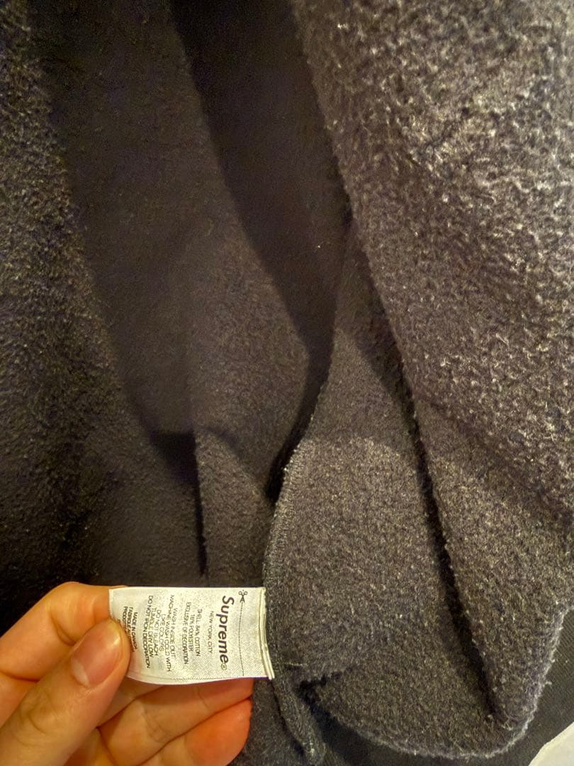 Supreme 黒 フルジップパーカー M