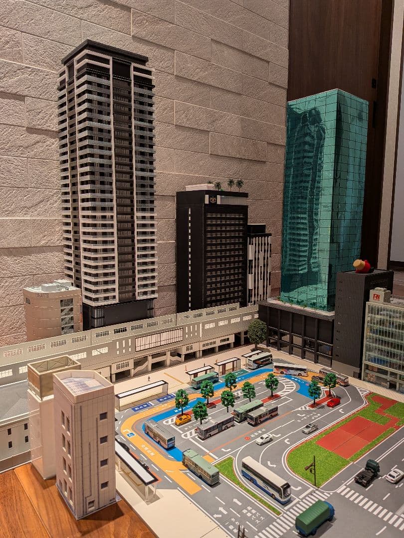 Nゲージ自作ストラクチャー ミラーガラス風オフィスビル - 鉄道模型販売 中