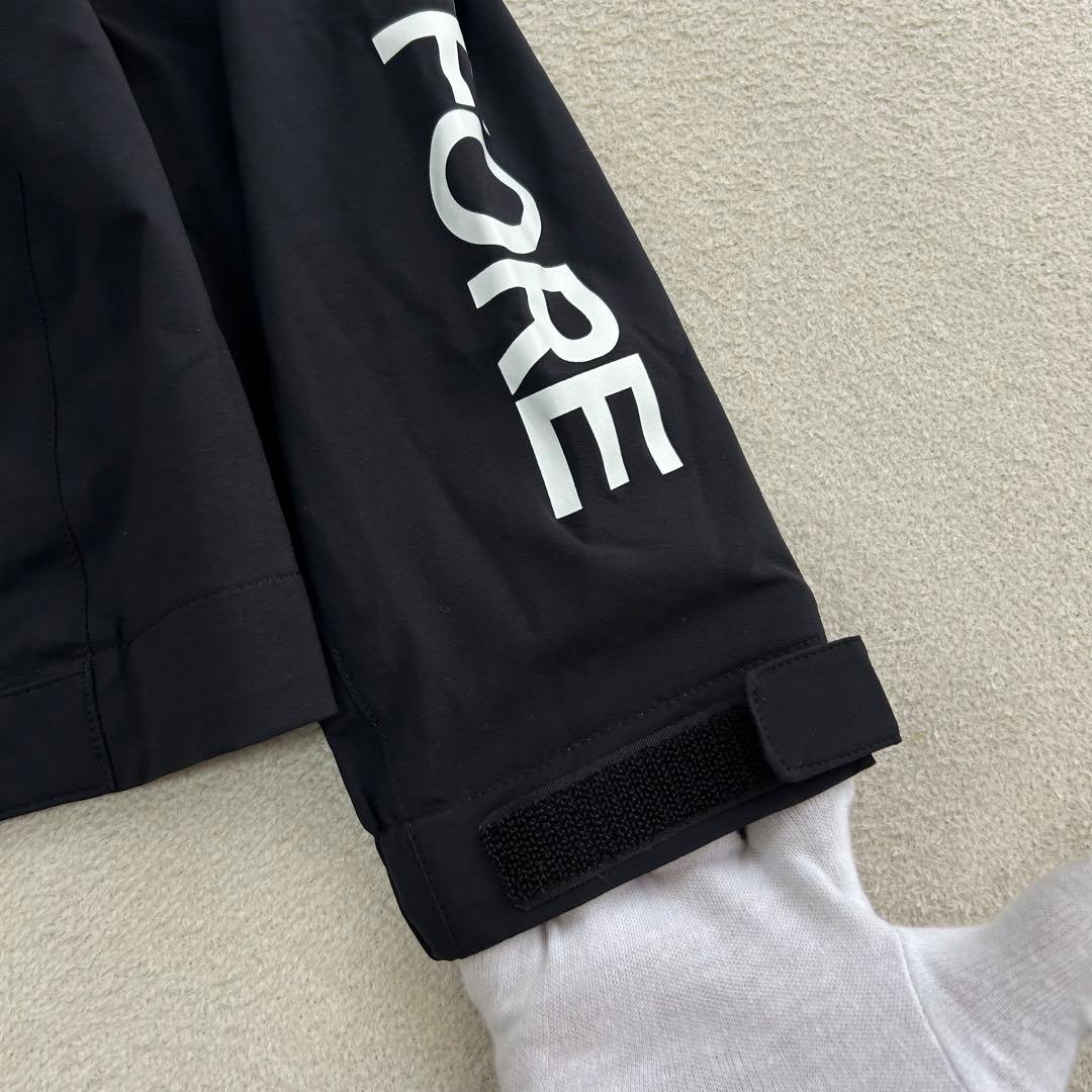 G/FORE ゴルフ 2way ジャケット ロゴプリント ジーフォア 黒 L G/FORE