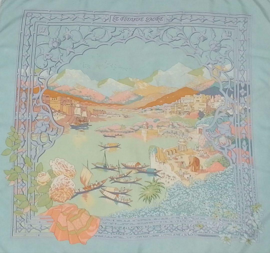 希少レア】HELMES エルメス カレ 90 スカーフ 聖なる大河 コレクター