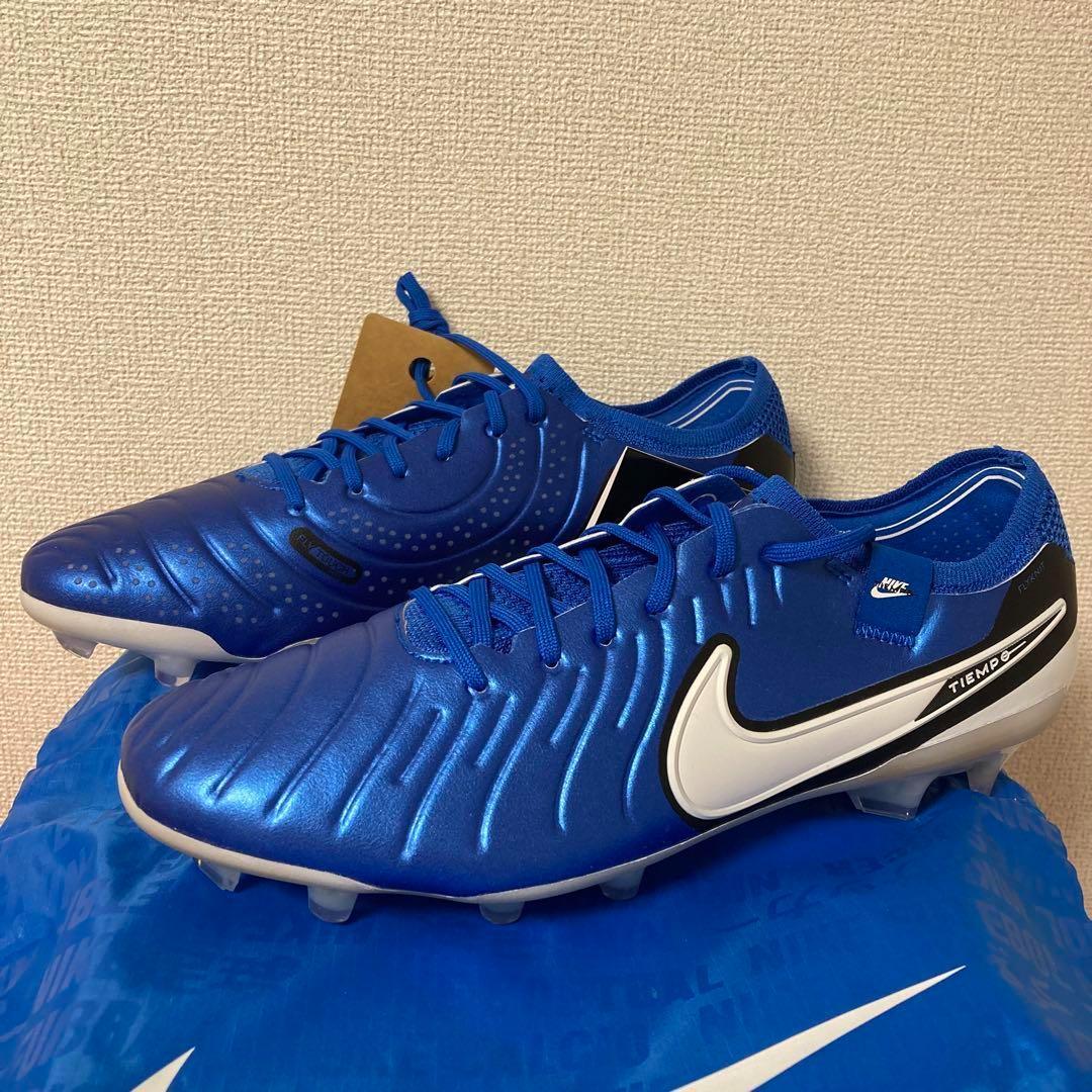 NIKEティエンポレジェンド10エリートFG 天然芝 青 スパイク 27.5cm