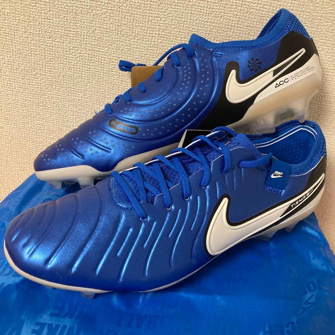 NIKEティエンポレジェンド10エリートFG 天然芝 青 スパイク 27.5cm