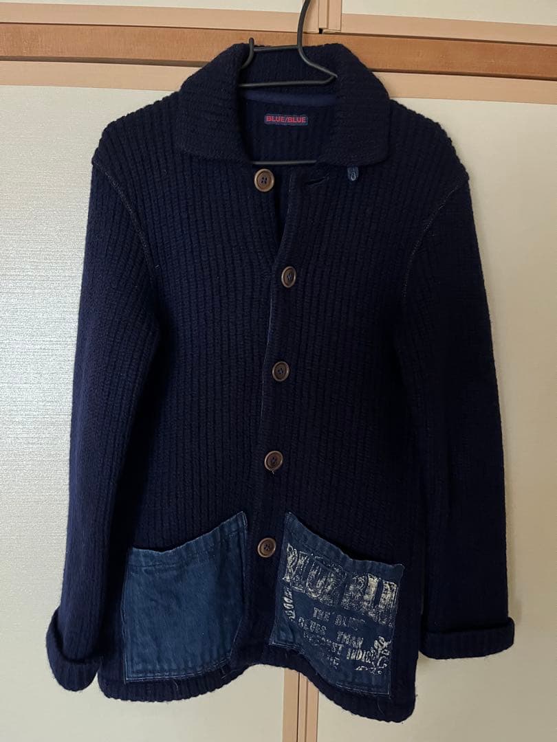 ラブジェネ キムタクBLUE BLUE 圧縮ニット ジャケット - メルカリ