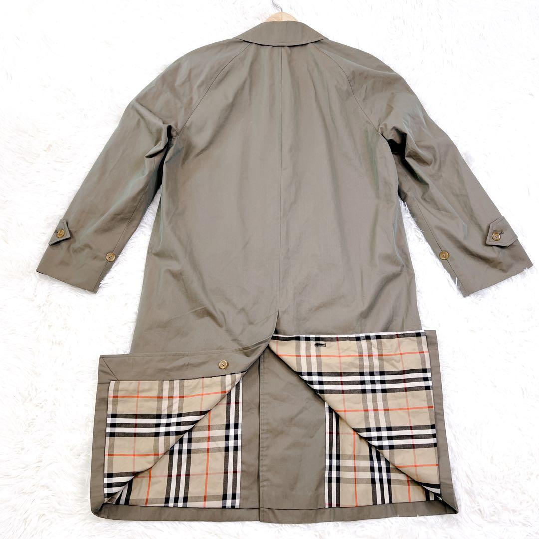 ✨レア✨90年製 バーバリー ステンカラーコート 総裏ノバチェック 英国製 L