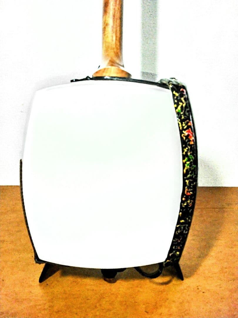 【状態良好】三味線　地唄　中棹　花梨　丸打胴　ハードケース　天然皮　津軽撥