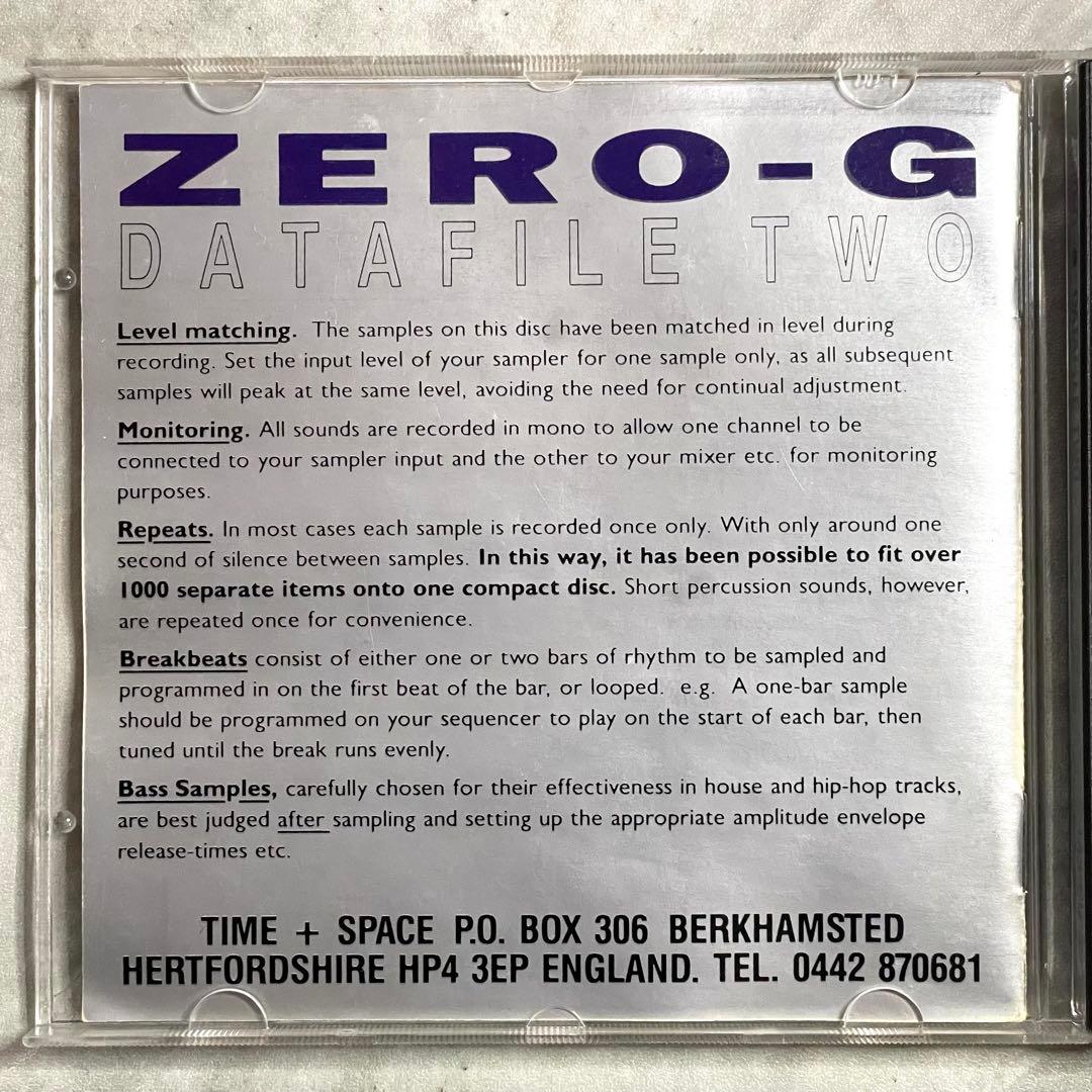 廃盤 ZERO-G DATAFILE 2 サンプリングCD ゼロジー 希少 - メルカリ