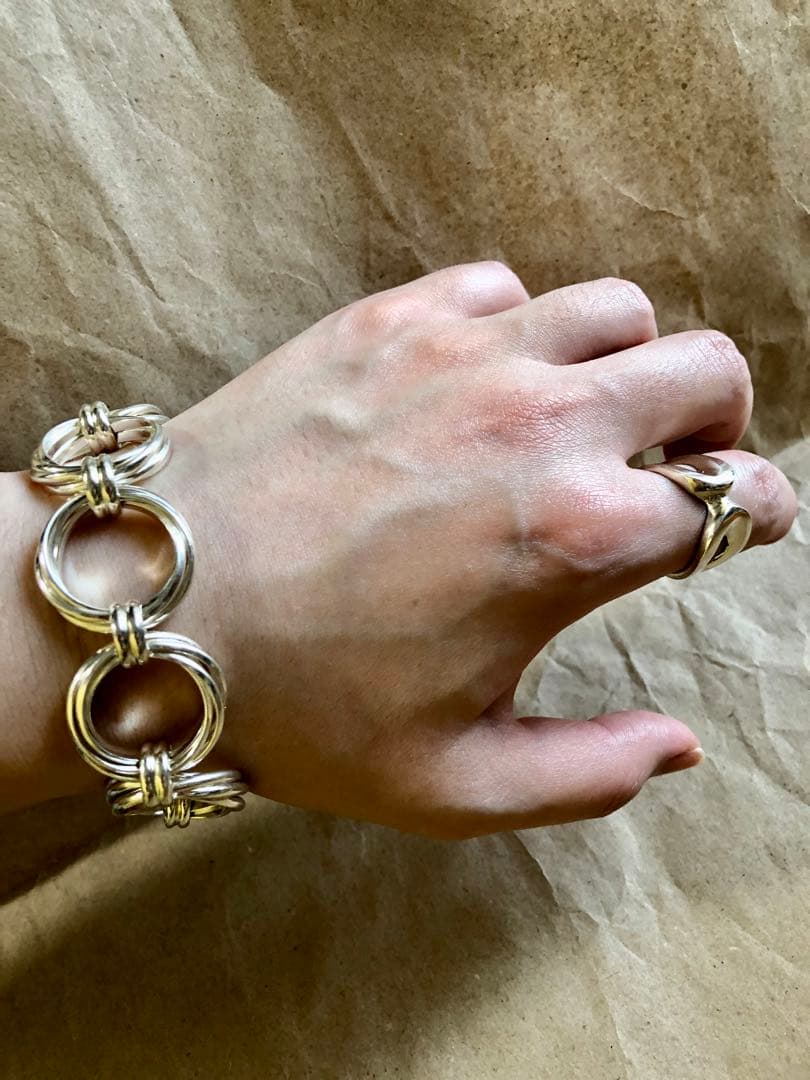 メキシコ製 vintage 925 サークルリンクブレスレット
