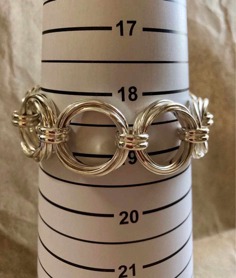 メキシコ製 vintage 925 サークルリンクブレスレット