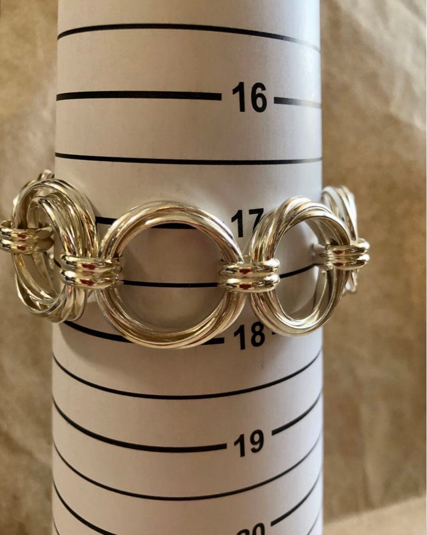 メキシコ製 vintage 925 サークルリンクブレスレット