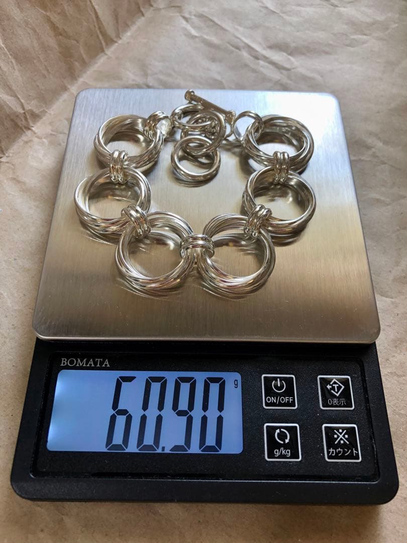 メキシコ製 vintage 925 サークルリンクブレスレット