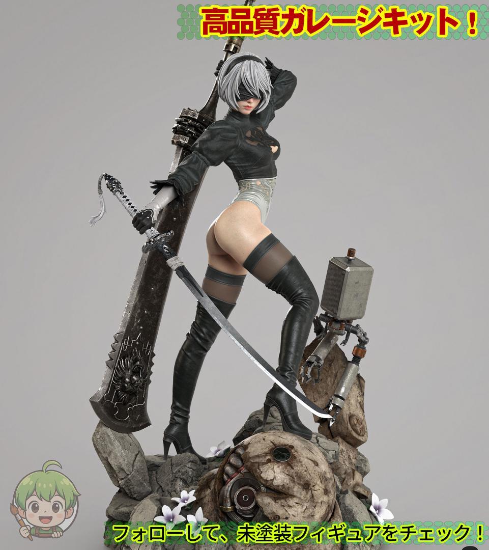 1/6 未塗装 未組立 フィギュア ガレージキット 【 2B NieR 】 - メルカリ