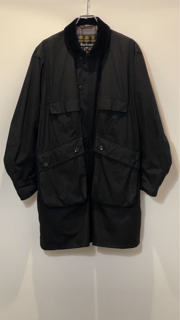 KaptainSunshine×Barbour トラベラーコート 黒36