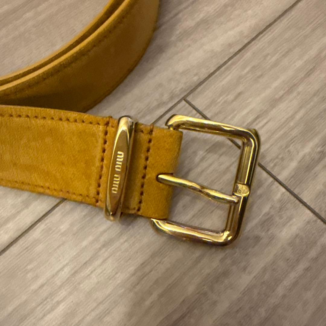 1/20引下げ】MIU MIU スエードベルト 85cm