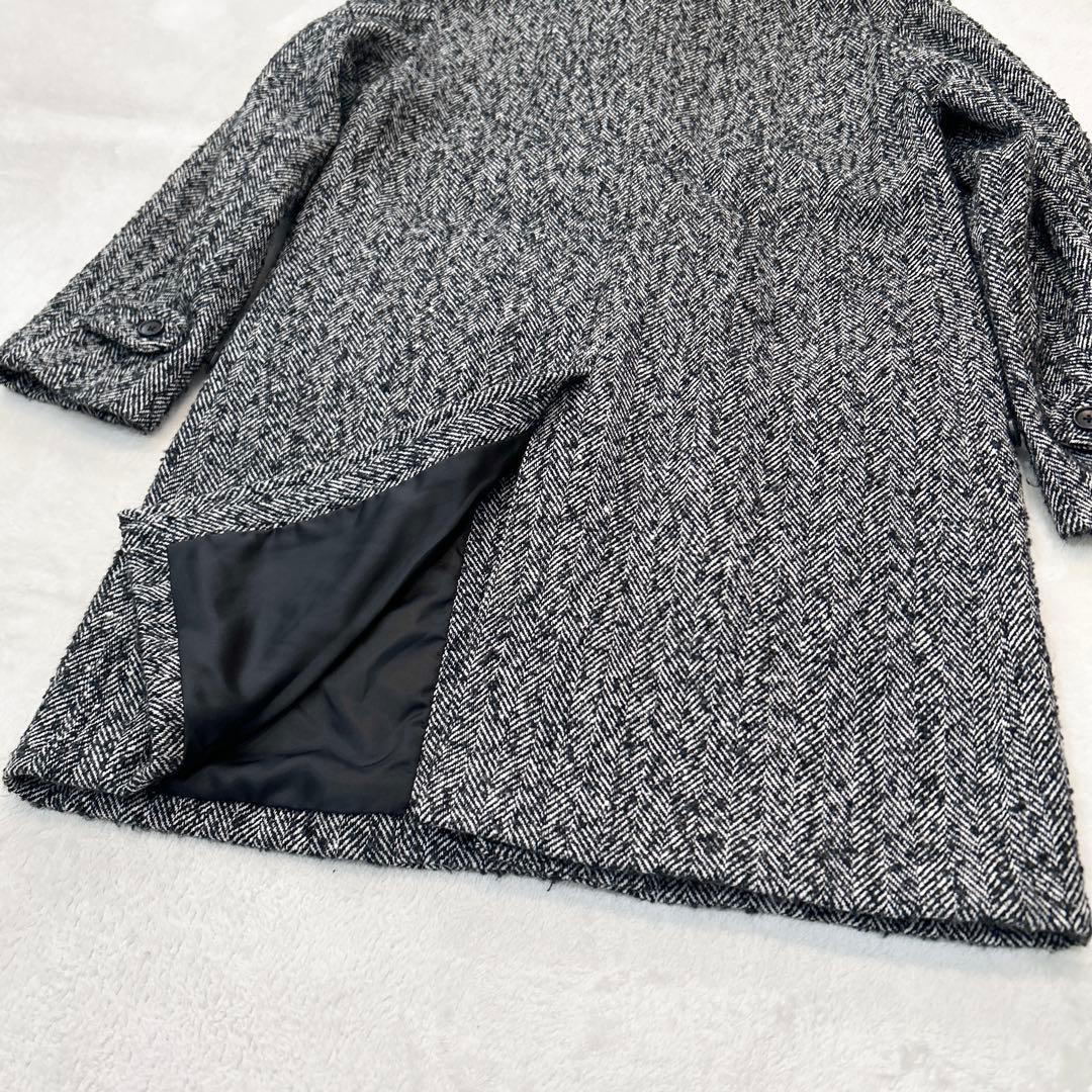BEAMS ビームス ステンカラーコート ヘリンボーン Sサイズ
