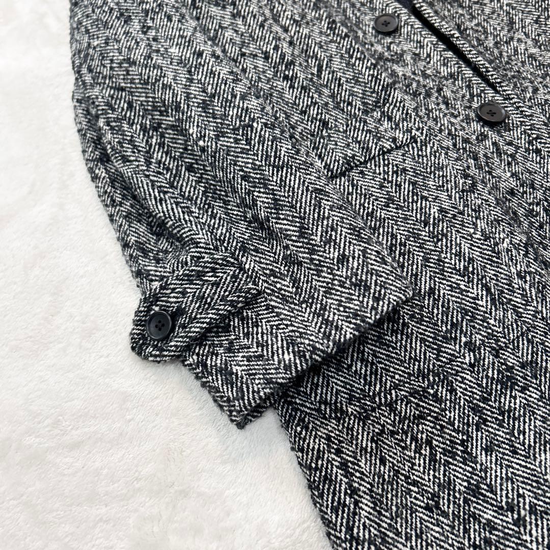 BEAMS ビームス ステンカラーコート ヘリンボーン Sサイズ