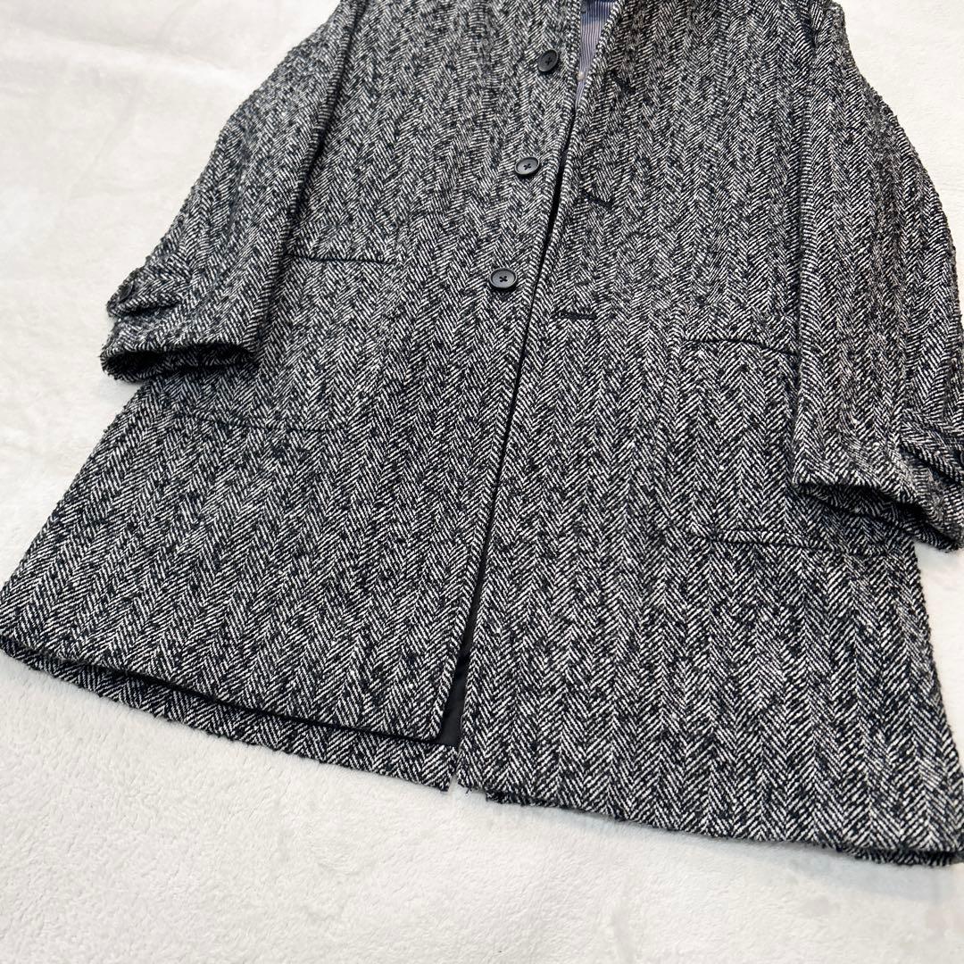 BEAMS ビームス ステンカラーコート ヘリンボーン Sサイズ