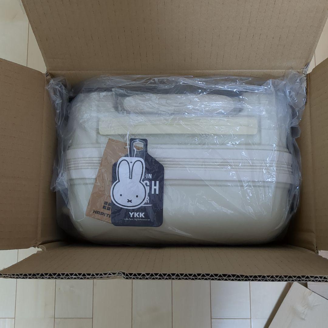 ミッフィー　 ホワイト 顔デザイン キャリーケースｓサイズ