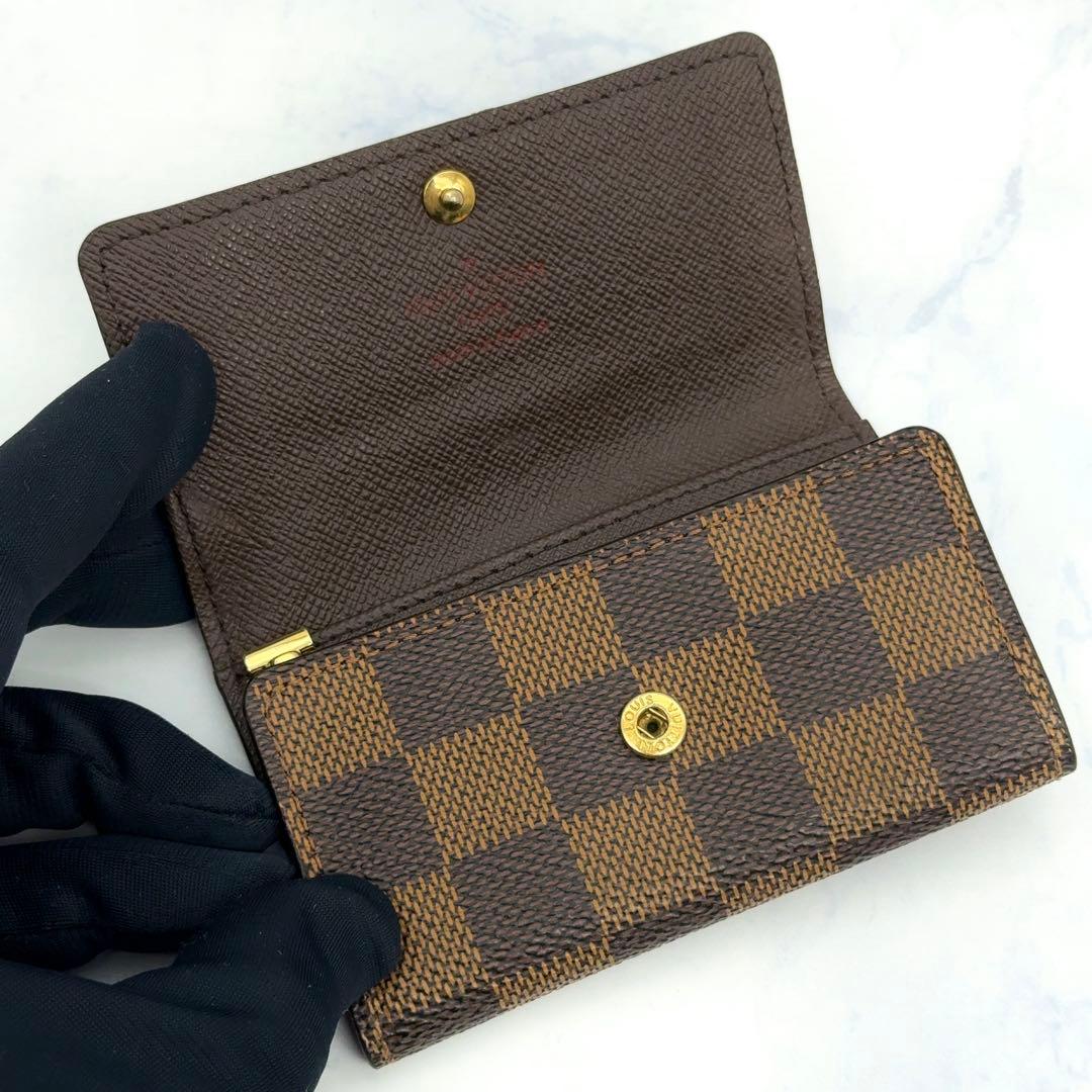 【最高級美品】ルイヴィトン ダミエ エベヌ キーケース ミュルティクレ6 茶色