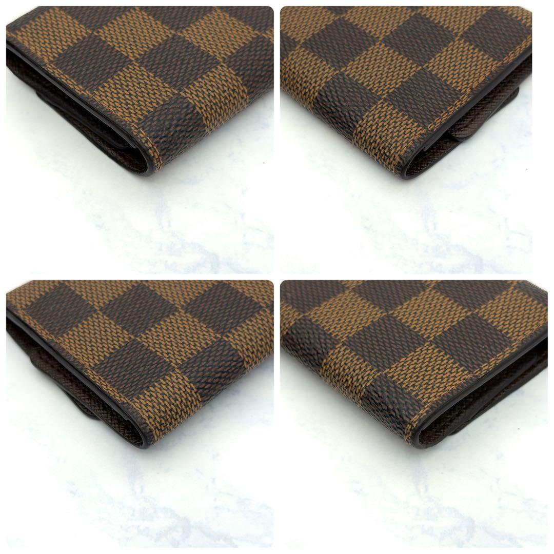 【最高級美品】ルイヴィトン ダミエ エベヌ キーケース ミュルティクレ6 茶色