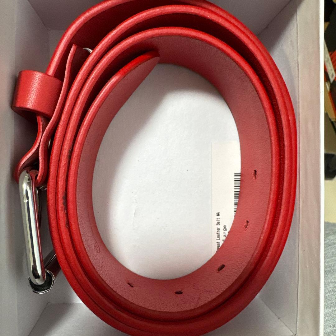 シュプリーム　ベルト　赤　Lサイズ