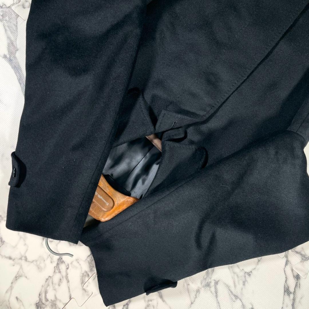 ✨極美品/カシミヤ100%✨(L)VALENTINO Rudy ステンカラー黒