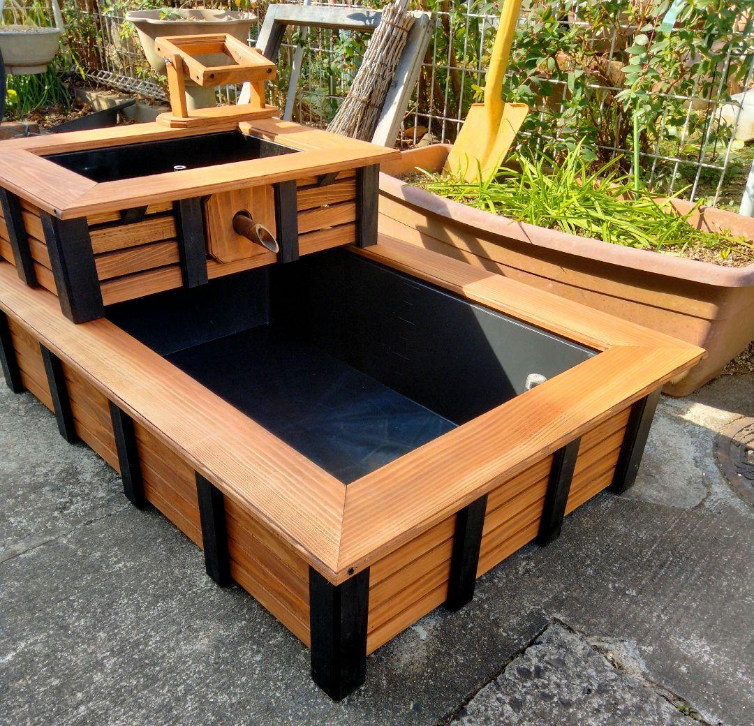 2段トロ舟60 濾過槽付 ビオトープ 太陽光モーター - メルカリ