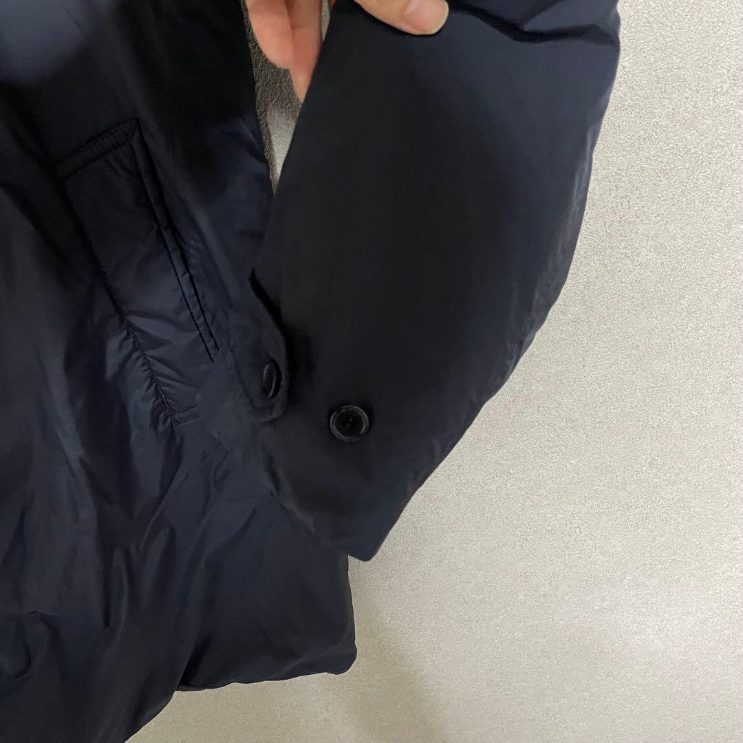 アスペジ　ネイビー　コート　ジャケット　ブルゾン　中綿　ウール　ネイビー　美品