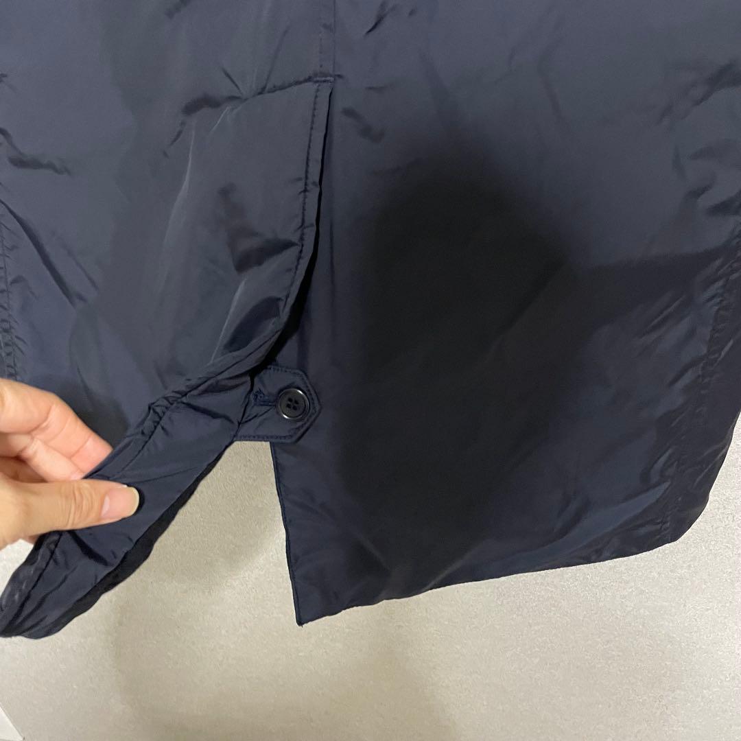 アスペジ　ネイビー　コート　ジャケット　ブルゾン　中綿　ウール　ネイビー　美品