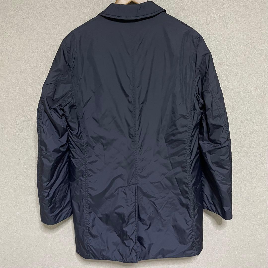 アスペジ　ネイビー　コート　ジャケット　ブルゾン　中綿　ウール　ネイビー　美品