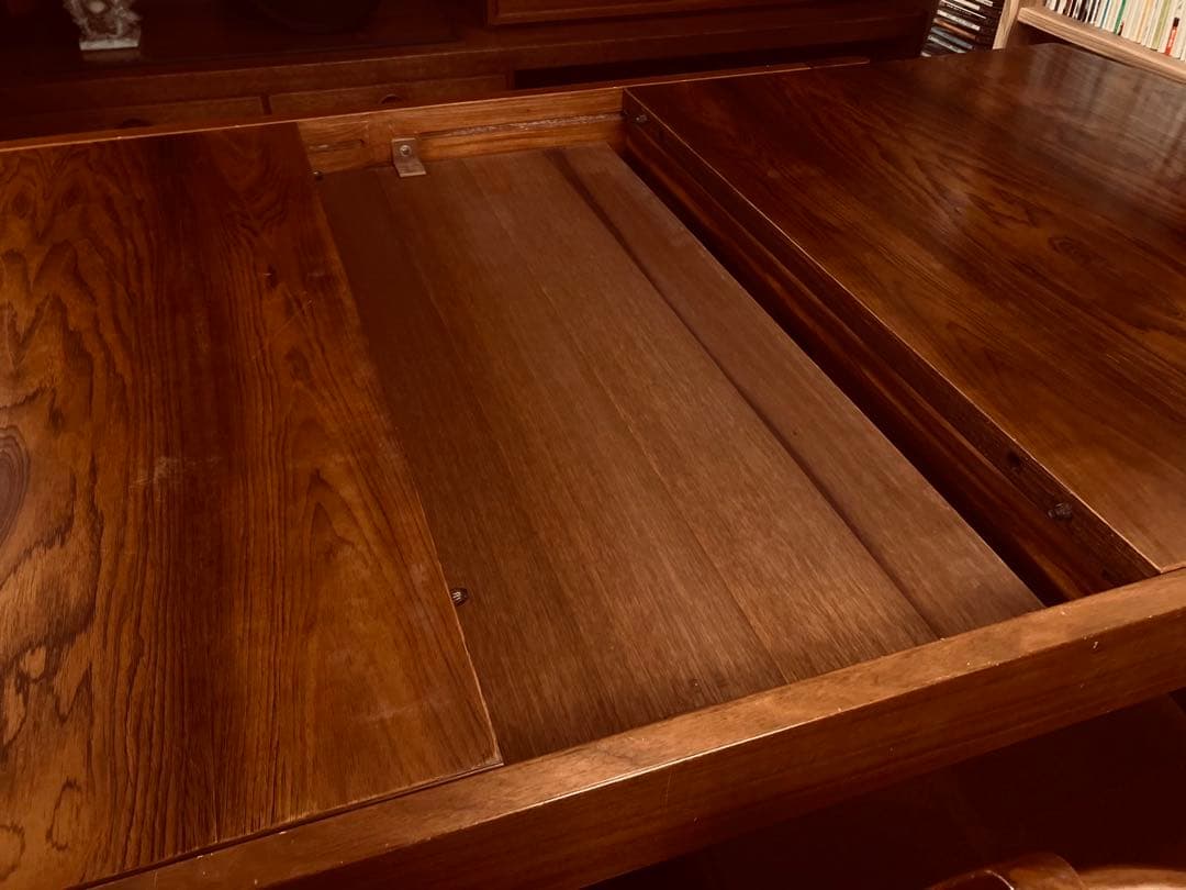 【希少】天童木工 ブラジリアンローズウッド エクステンションテーブル　5点セット