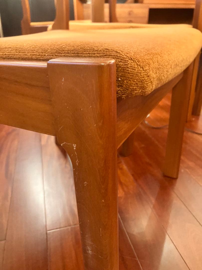 【希少】天童木工 ブラジリアンローズウッド エクステンションテーブル　5点セット