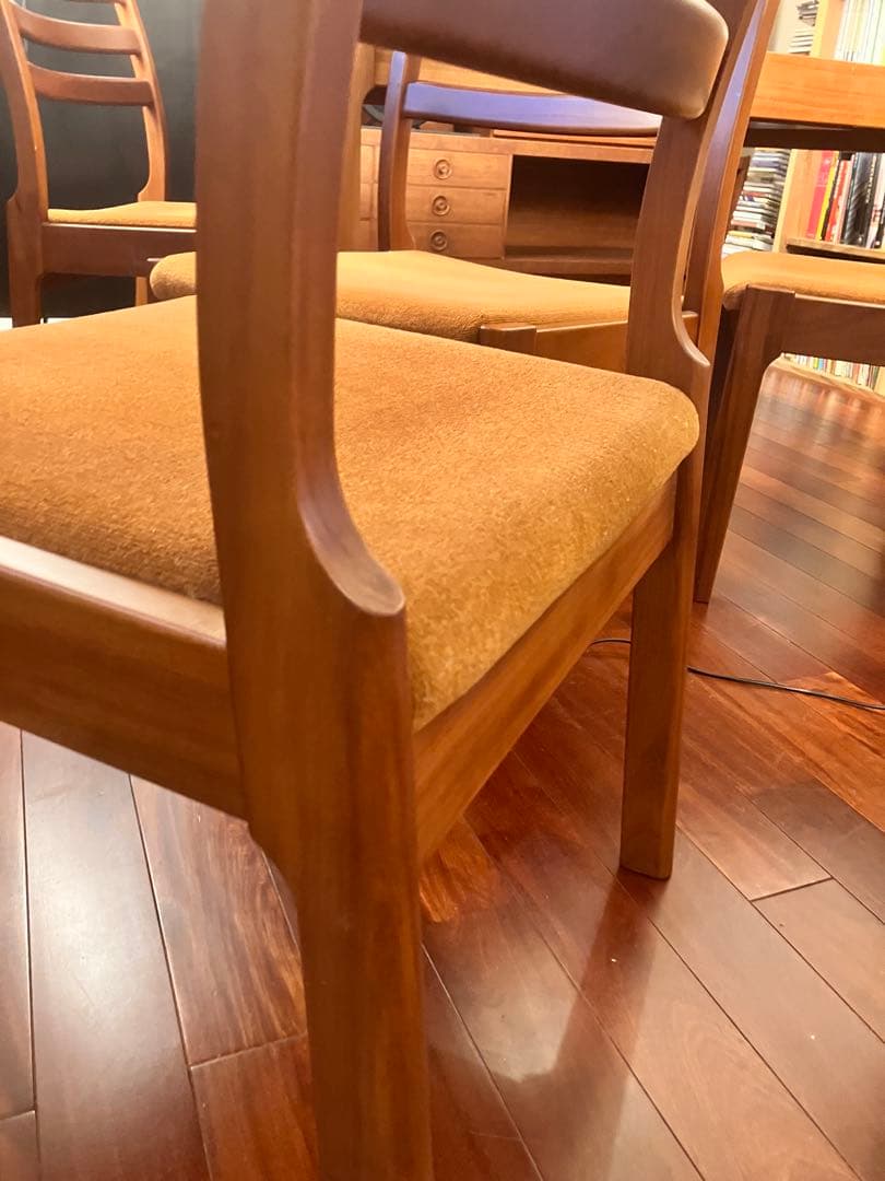 【希少】天童木工 ブラジリアンローズウッド エクステンションテーブル　5点セット