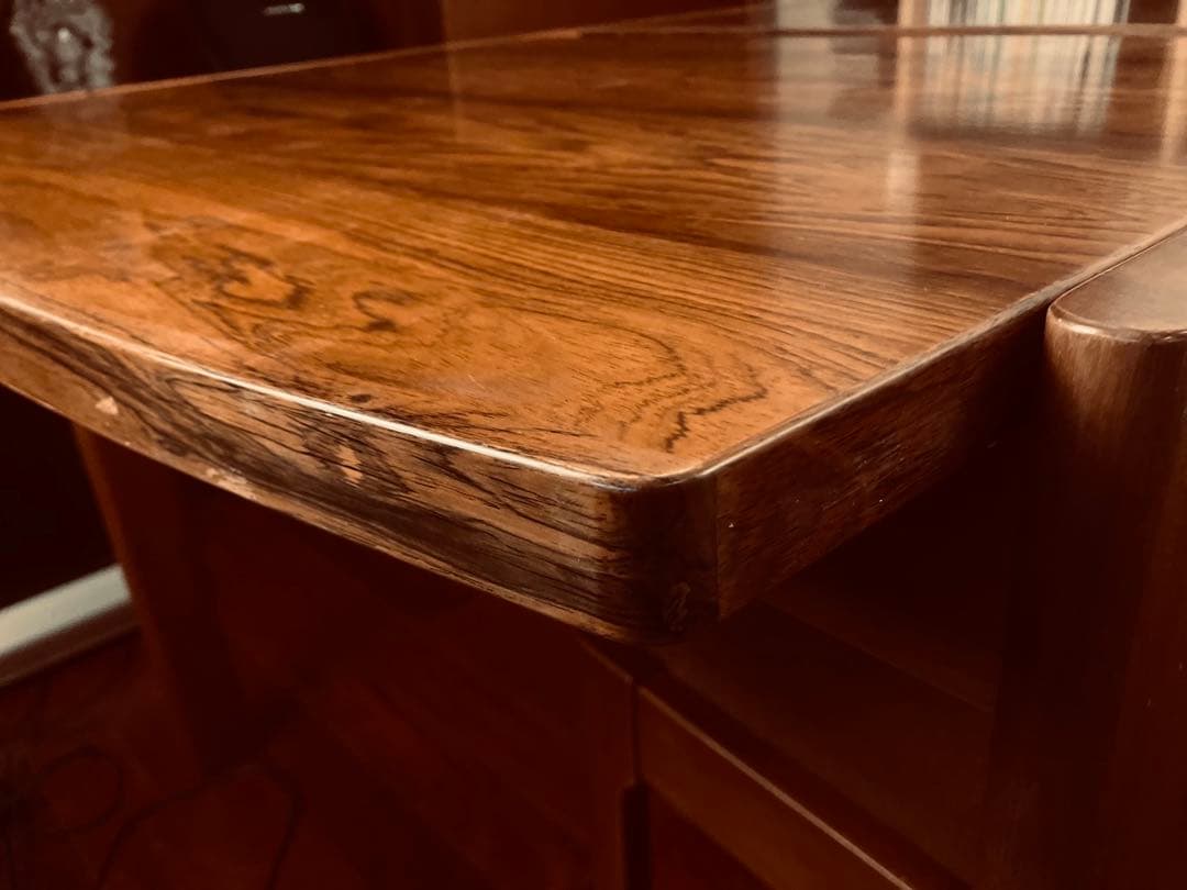 【希少】天童木工 ブラジリアンローズウッド エクステンションテーブル　5点セット