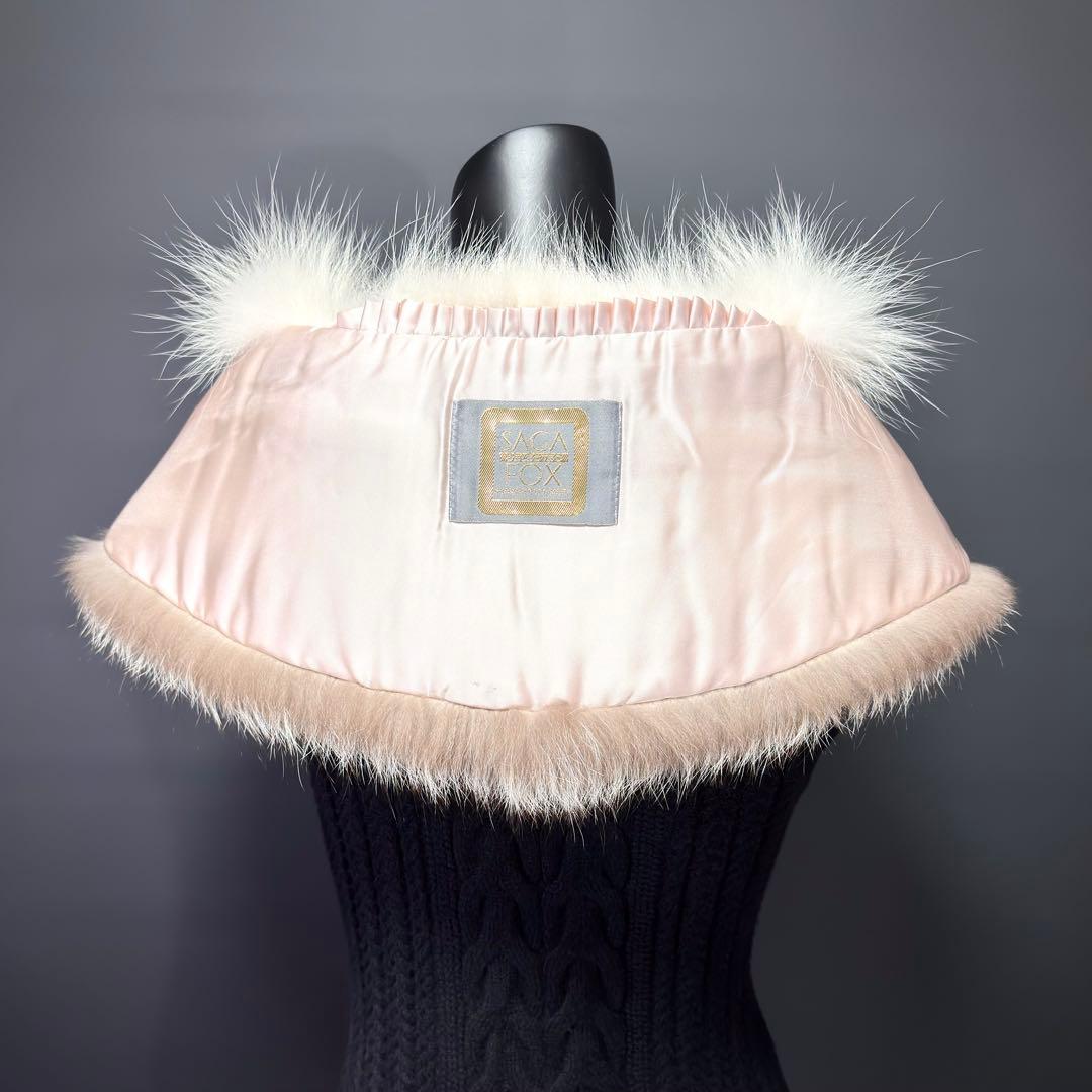 【白銀】SAGA FOX SELECTED ファーショール プラチナフォックス