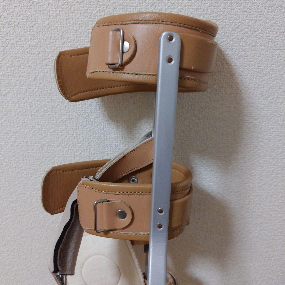 小原工業 歩行補助具 ベージュ 調整可能 下肢装具 リハビリ Sサイズ