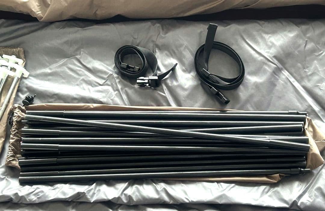 [美品] VASTLAND 2人用 トンネルテント 大型サイドウィンドウ付