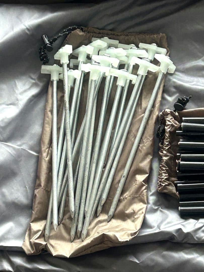 [美品] VASTLAND 2人用 トンネルテント 大型サイドウィンドウ付