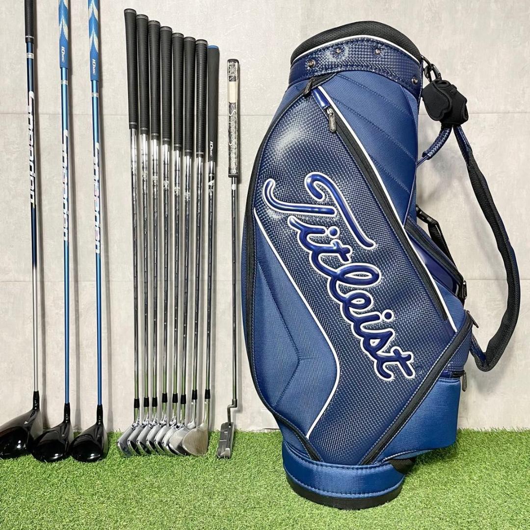 【バッグ美品】タイトリストTS2 AP2 ゴルフクラブセット S 12本 右利き