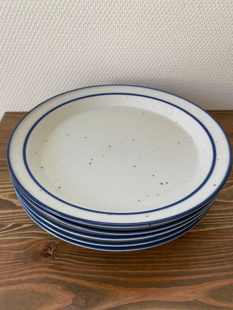美品 ダンスクDANSKジェネレーション大皿 26cmブルーミスト5枚セット