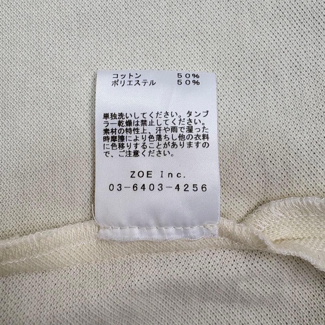 極美品 zoe ゾエ polo short sleeve ポロシャツ 24ss