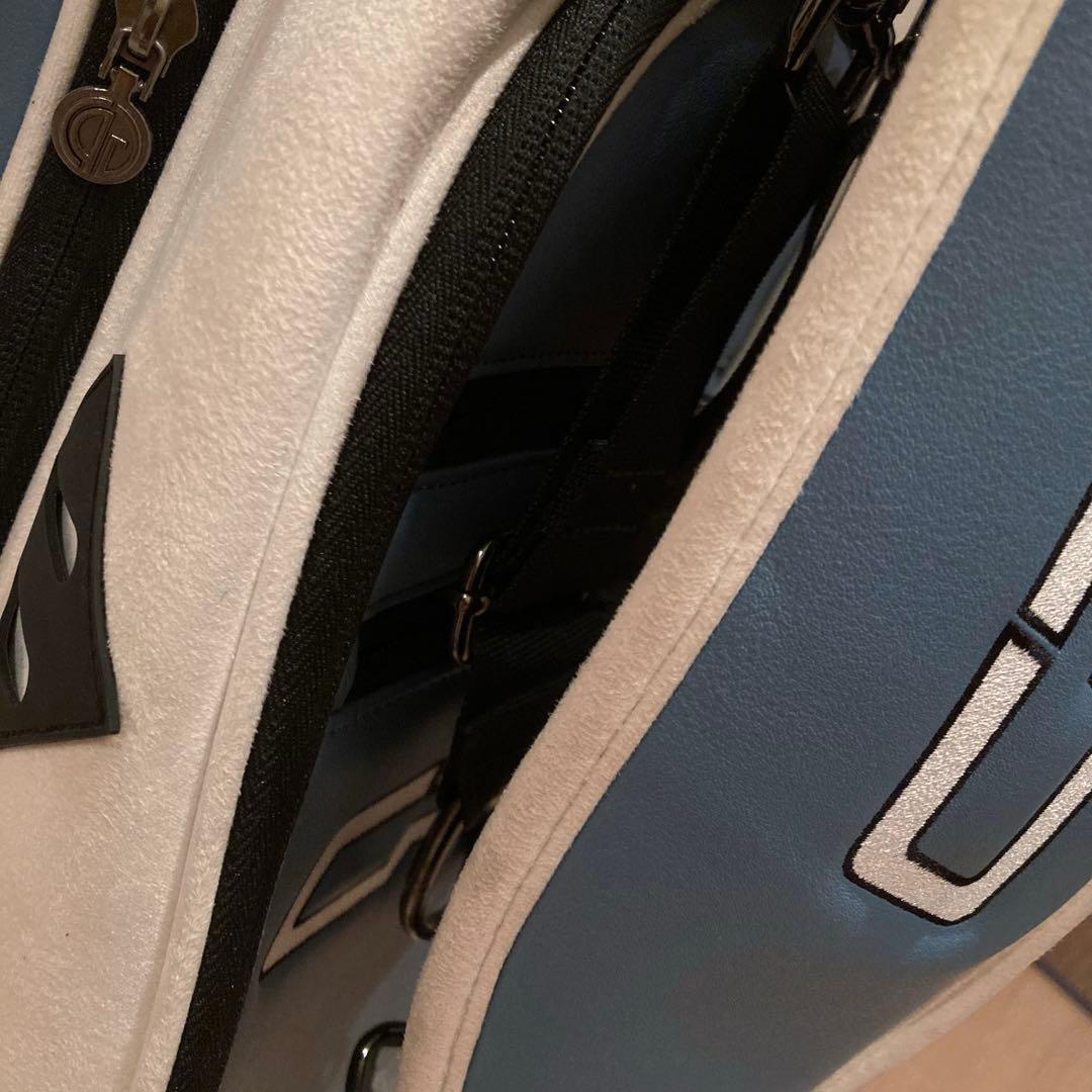 CPGゴルフ　ミニマルPU キャディーバッグ　With RC スタンド式　ブルー