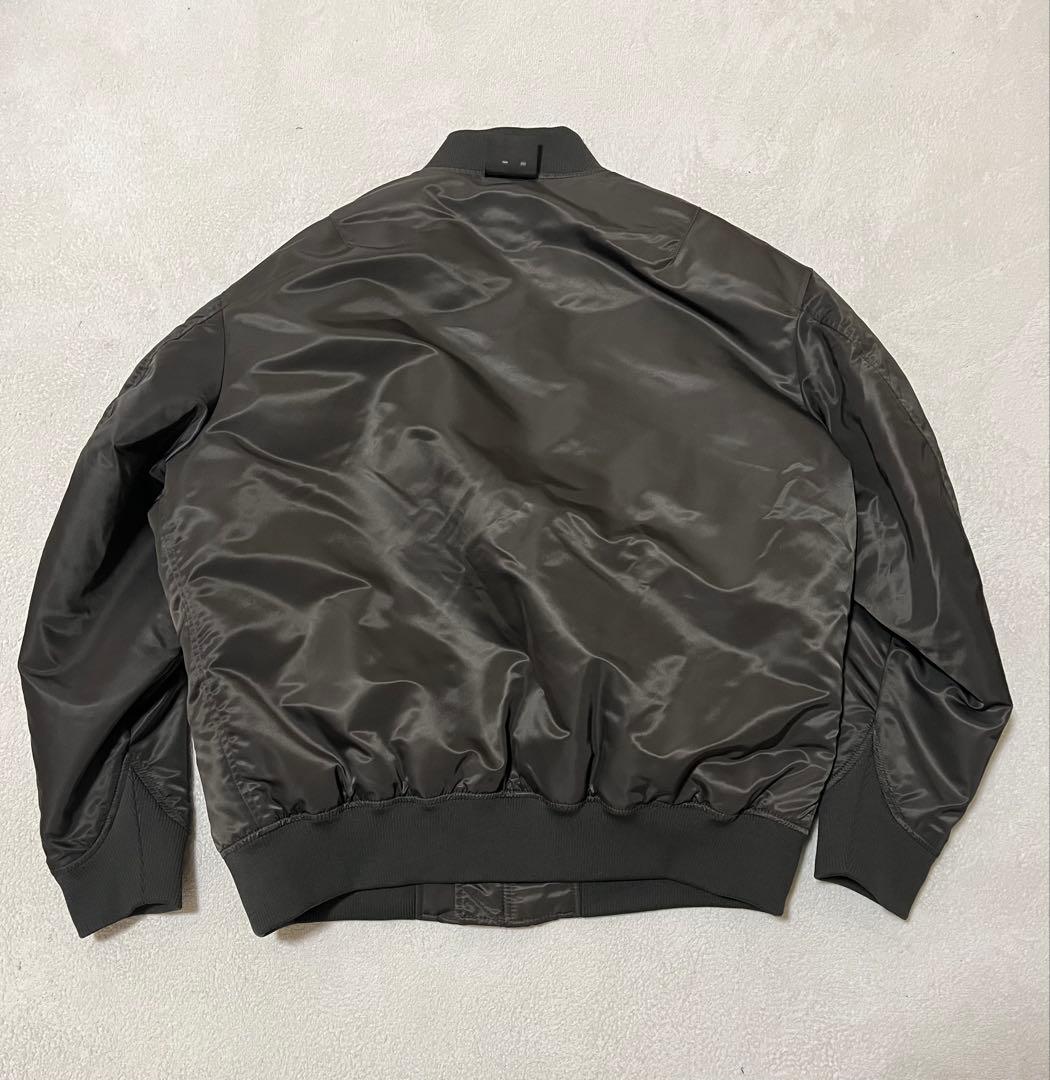 美品　ユニクロ　+J ハイブリッドダウンオーバーサイズ MA-1 グレー　XXL