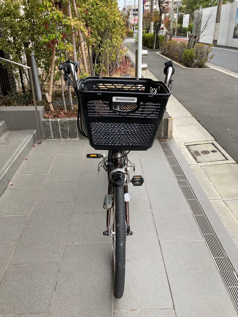 電動アシスト自転車BRIDGESTONE 26インチ.バッテリー2つです