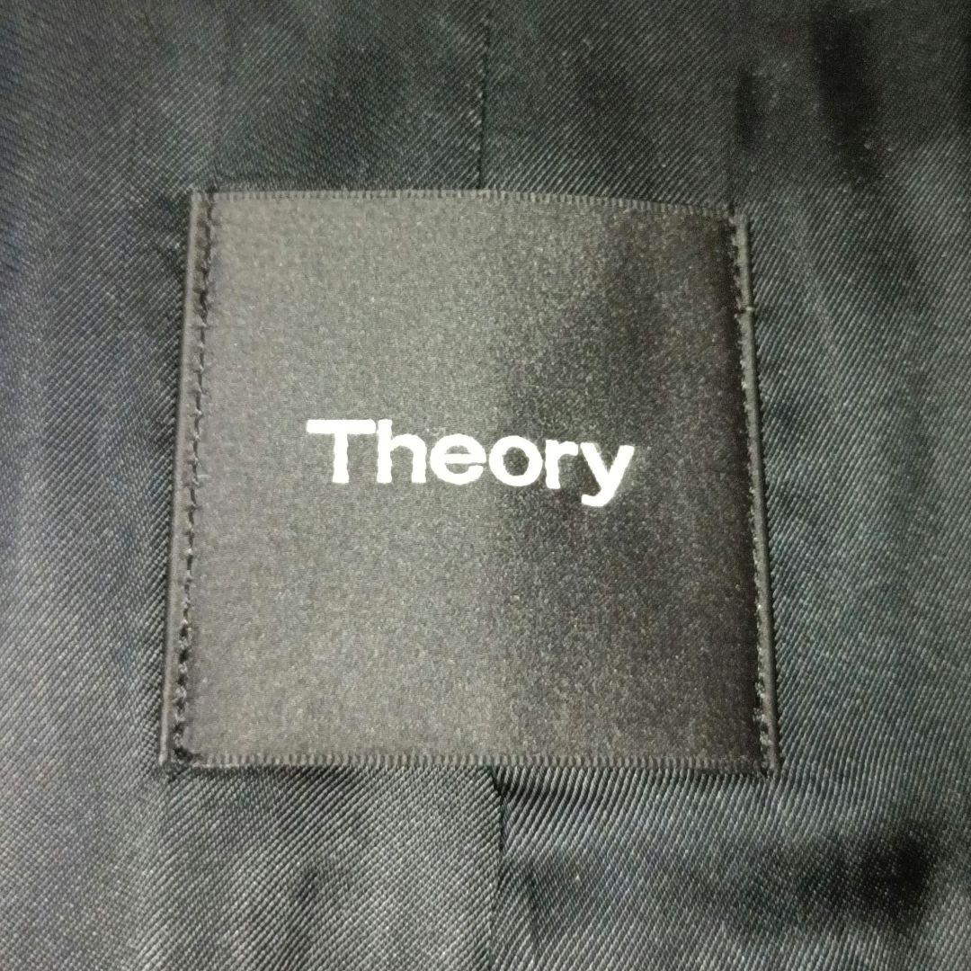 現行タグ■Theory スタンドカラー ロングコート　グレー
